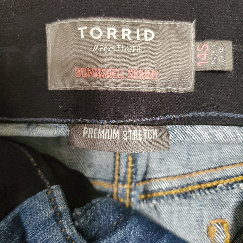 Torrid Bombshell Skinny Premium Stretch High-Rise Jean Size 14S - Picture 8 of 9